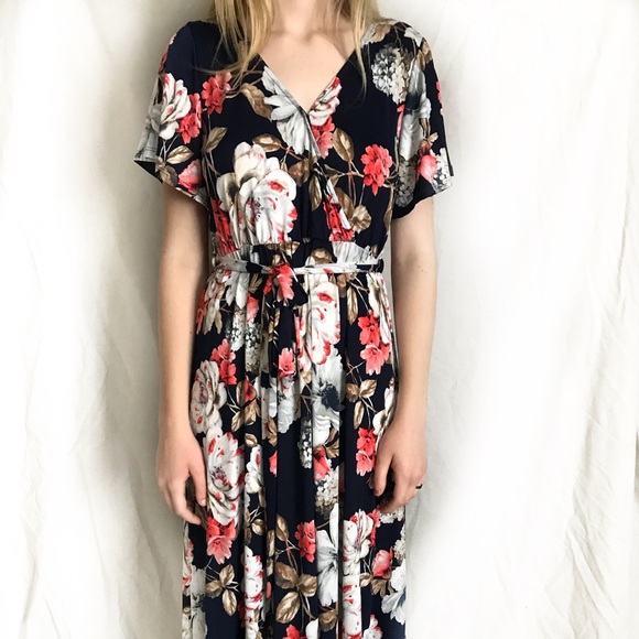 Women's flower light dress L - Picture 2 of 6